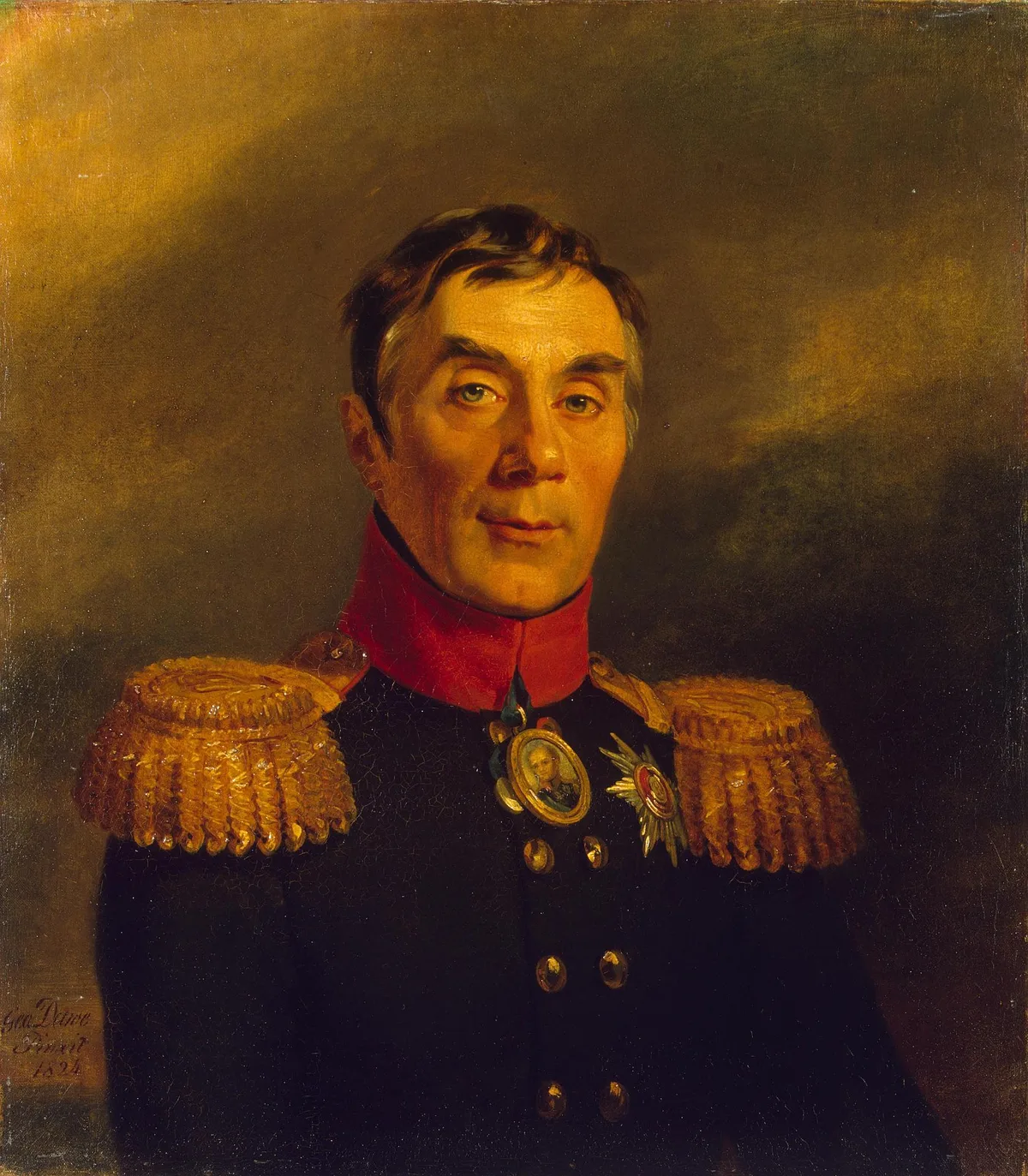 А. А. Аракчеев (Дж. Доу, 1824) — на груди медальон с портретом Александра I; «своего курса не вёл», но дал имя целой эпохе