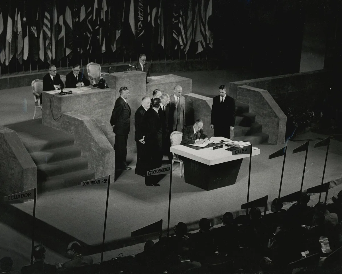 Подписание мирного договора с Японией в Сан-Франциско, 1951 год