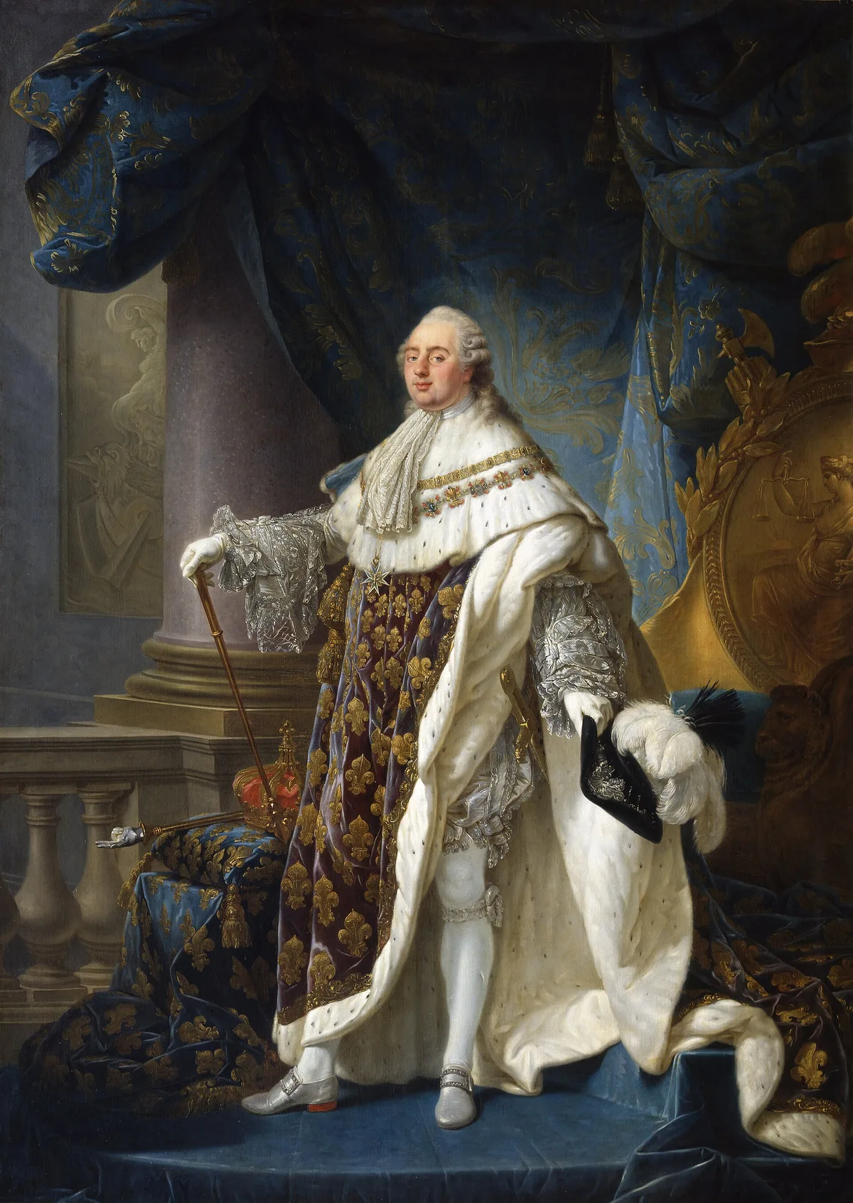 Король Людовик XVI в коронационном облачении (А.-Ф. Калле) — последний монарх Старого порядка