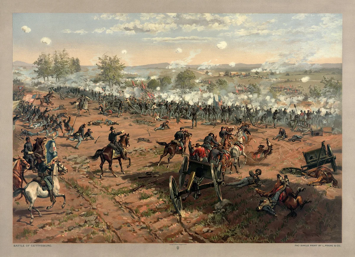 Битва при Геттисберге (1863) — самое кровопролитное сражение войны и перелом в пользу Севера
