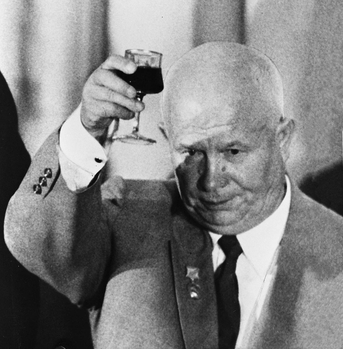Н. Хрущёв (1894–1971) — 1-й секретарь ЦК КПСС с сентября 1953 года, с марта 1958 года одновременно Председатель Совета министров СССР. Снимок 1959 года