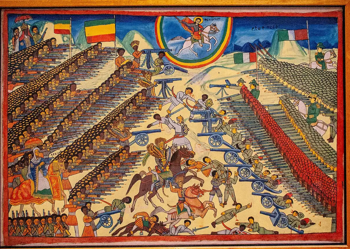 Битва при Адуа 1896 года глазами эфиопского художника: катастрофическое поражение итальянцев и признание независимости Эфиопии