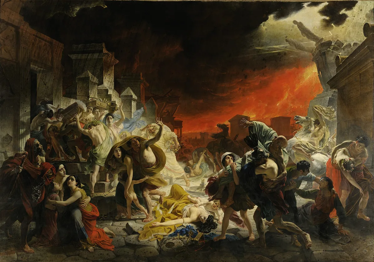 «Последний день Помпеи» (К. Брюллов, 1830–1833) — картина принесла русской живописи европейскую славу