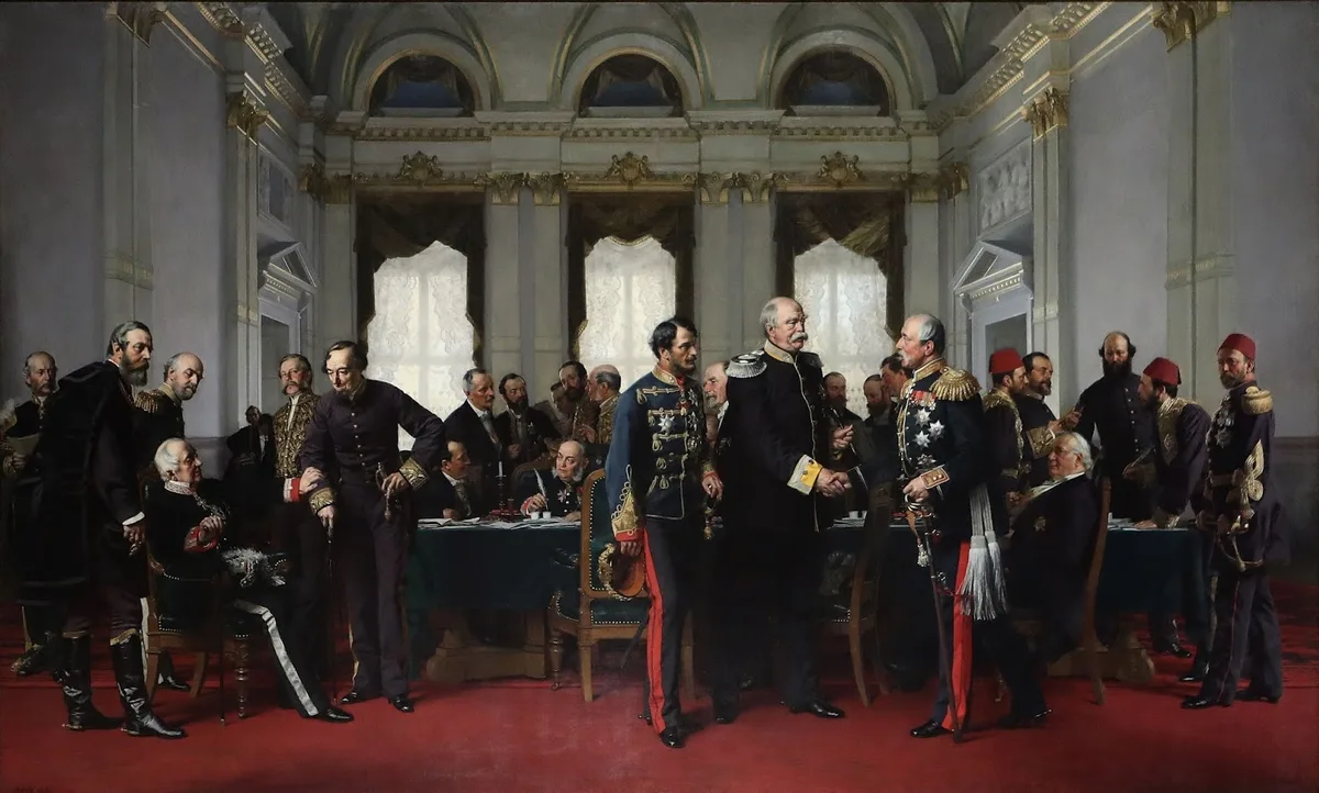 Берлинский конгресс 13 июля 1878 года: Бисмарк в роли «честного маклера», Россия — в дипломатическом одиночестве (картина А. фон Вернера)