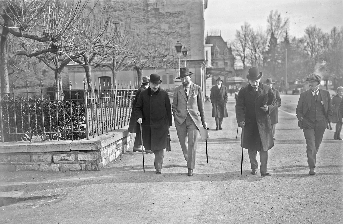 Делегаты по пути на заседание Лозаннской конференции, 1922 год