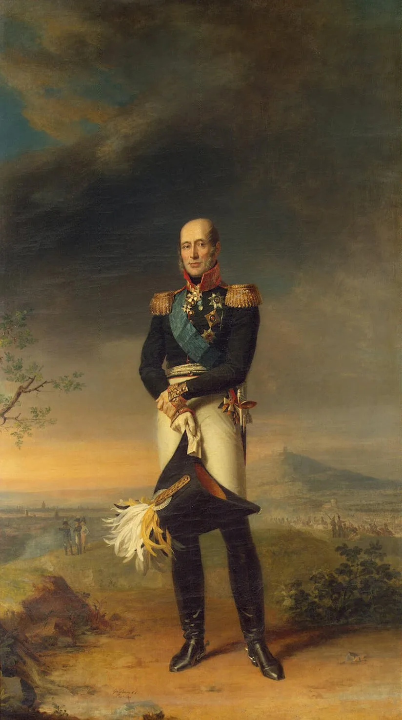 М. Б. Барклай де Толли (Дж. Доу, 1829) — военный министр и автор «скифской» тактики; за штурм предместий Парижа произведён в фельдмаршалы прямо на поле боя
