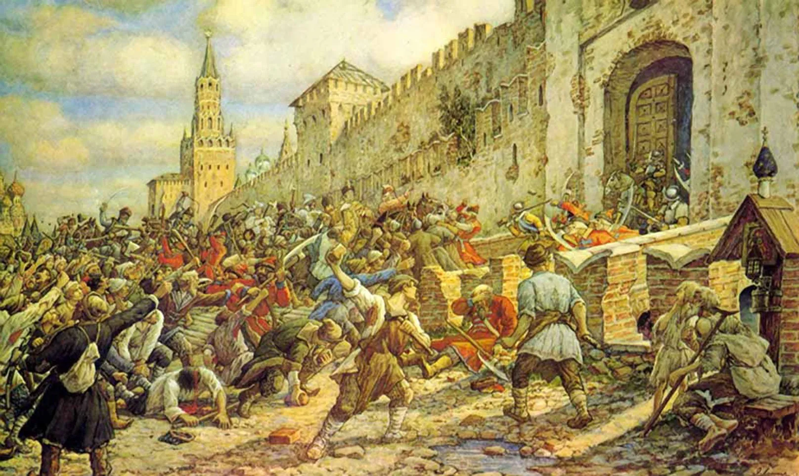 «Восстание в Москве в 1648 году» (Э. Лисснер) — Соляной бунт; его события ускорили принятие Соборного уложения