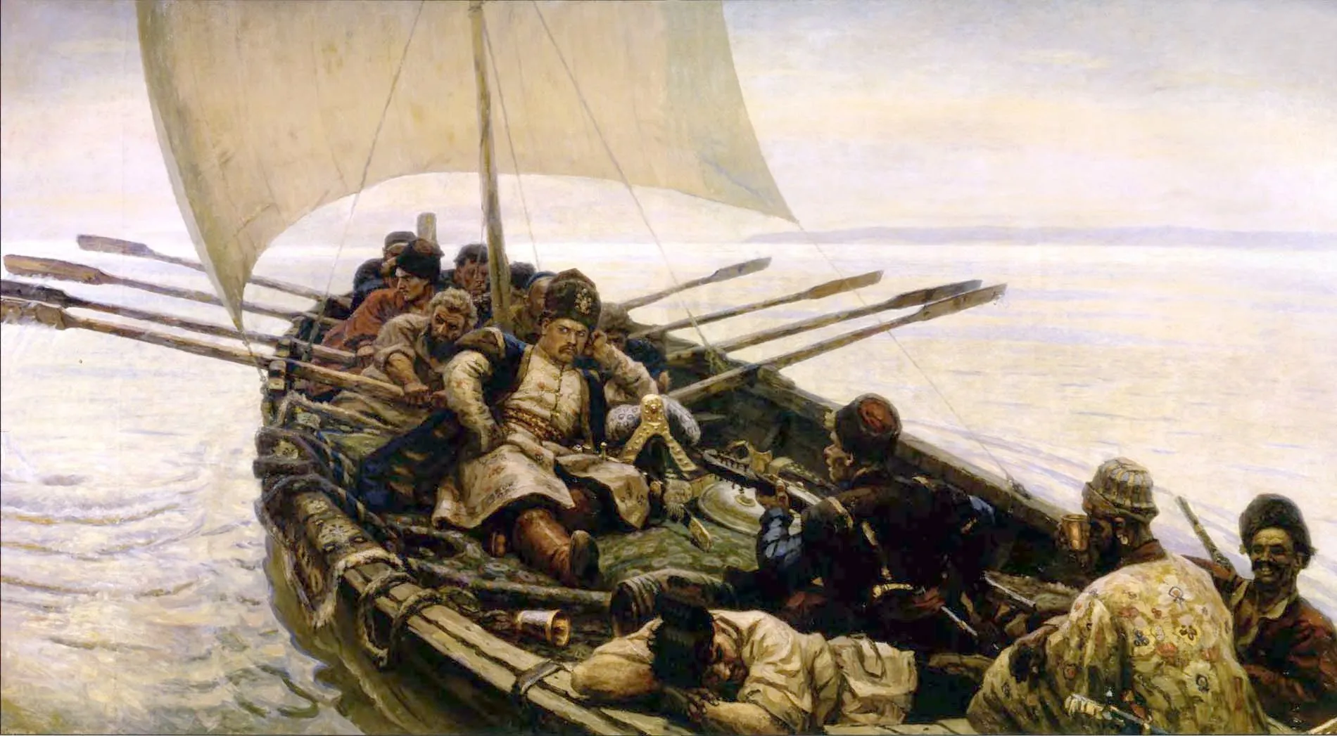 «Степан Разин» (В. И. Суриков) — донской атаман, вождь крупнейшего восстания «бунташного века» (1670–1671)