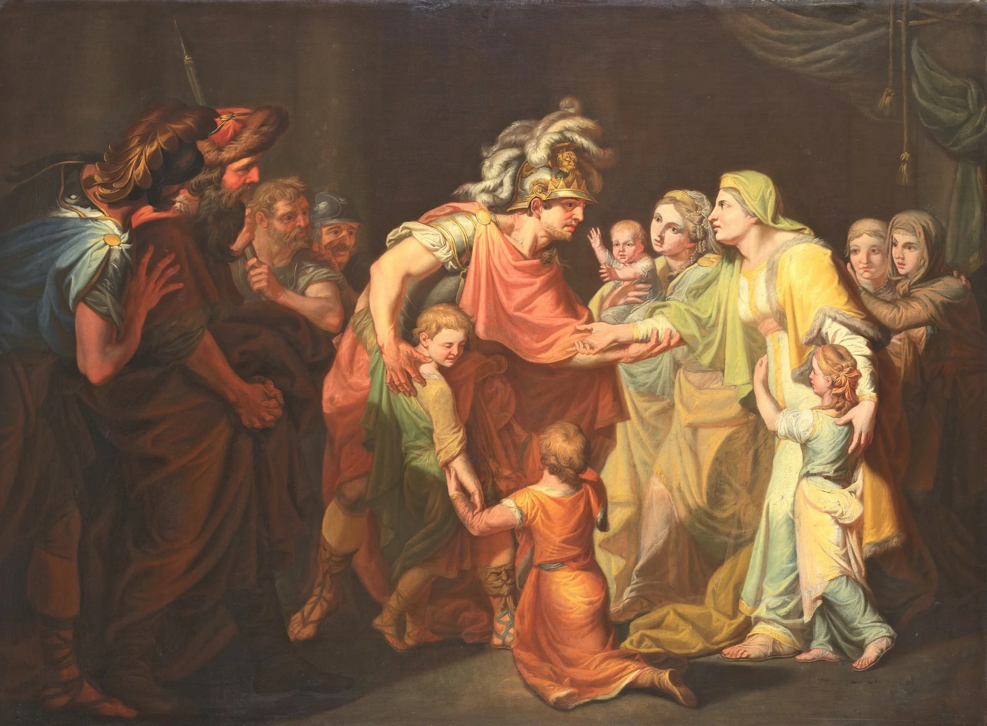 И. А. Акимов. «Возвращение Святослава с Дуная к семье в Киев» (1773)