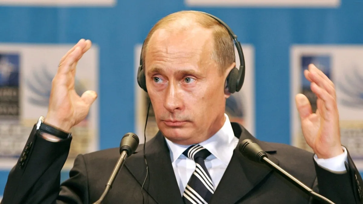 В. Путин на пресс-конференции. Апрель 2008 года