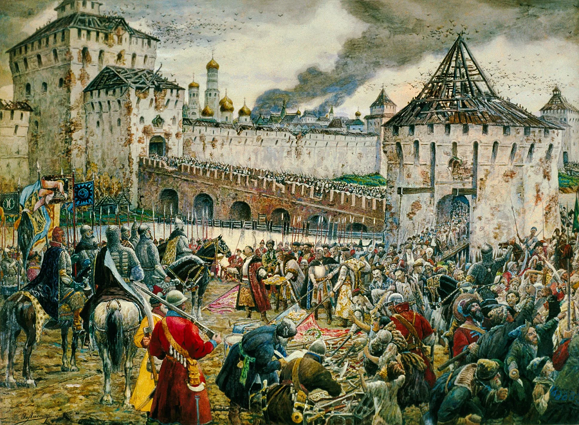 «Изгнание польских интервентов из Московского Кремля» (Э. Лисснер) — освобождение Москвы, 1612