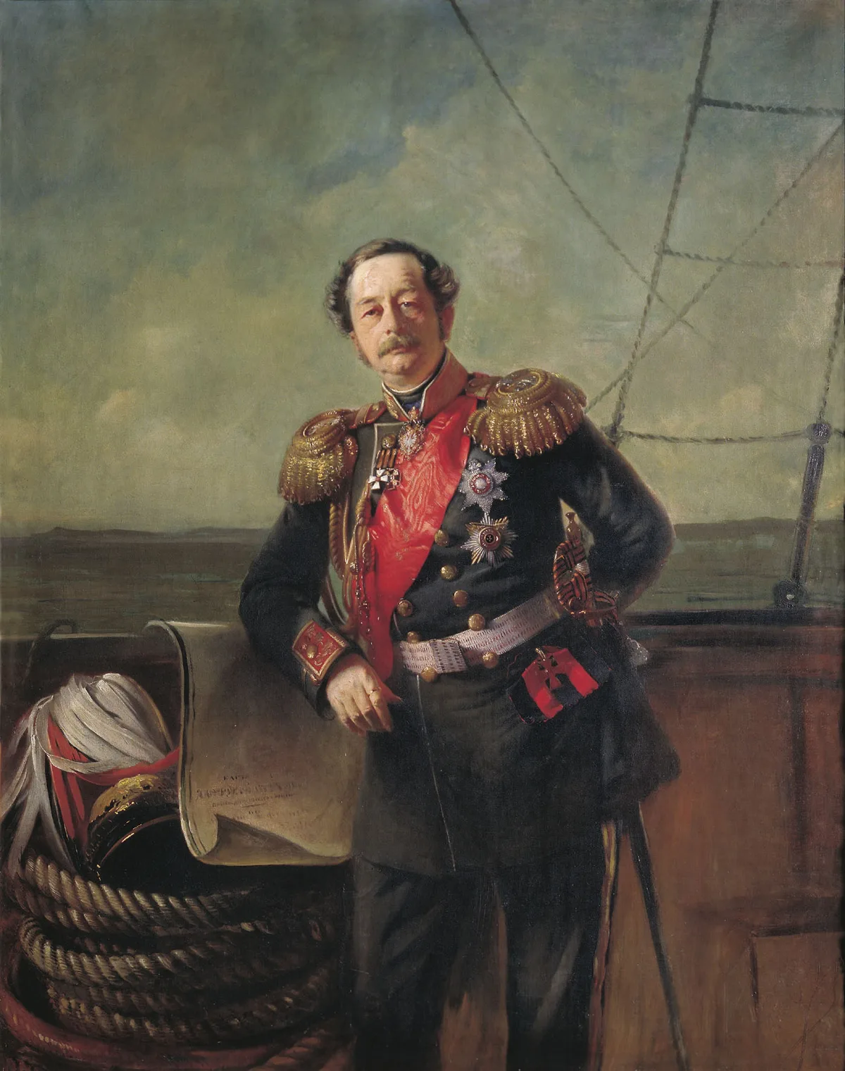 Граф Н. Н. Муравьёв-Амурский (К. Маковский, 1863) — подписал Айгунский договор, основал Владивосток, Хабаровск и Благовещенск